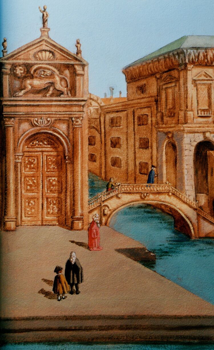 Canaletto mural 4, the bridge. 